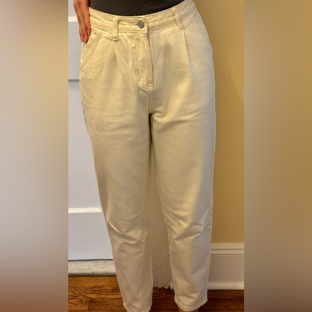 Women Jeans, cream color, for size S